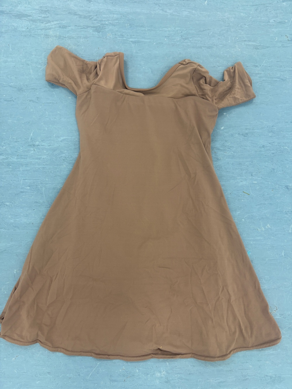 balera Brown Off-Shoulder Mini Dress